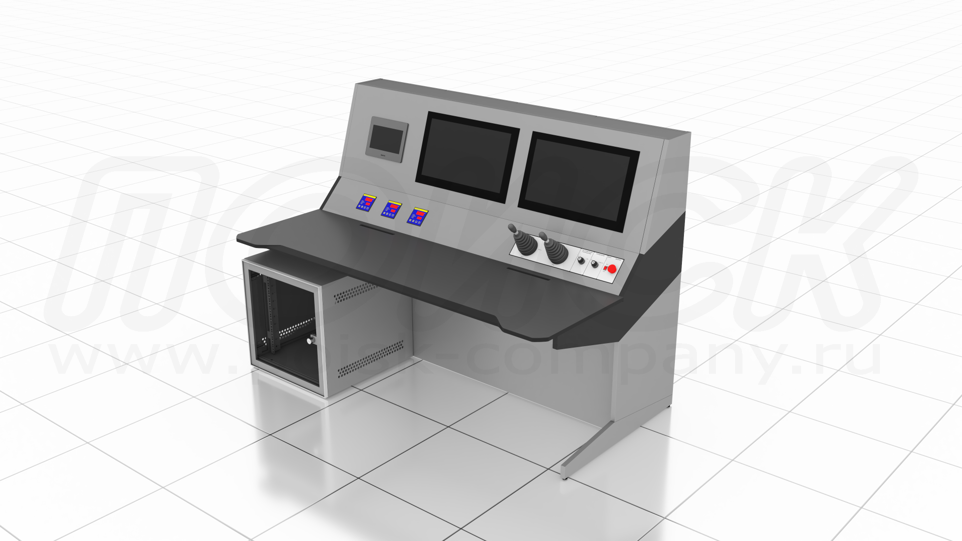 Напольный пульт-стол для управления технологическим процессом