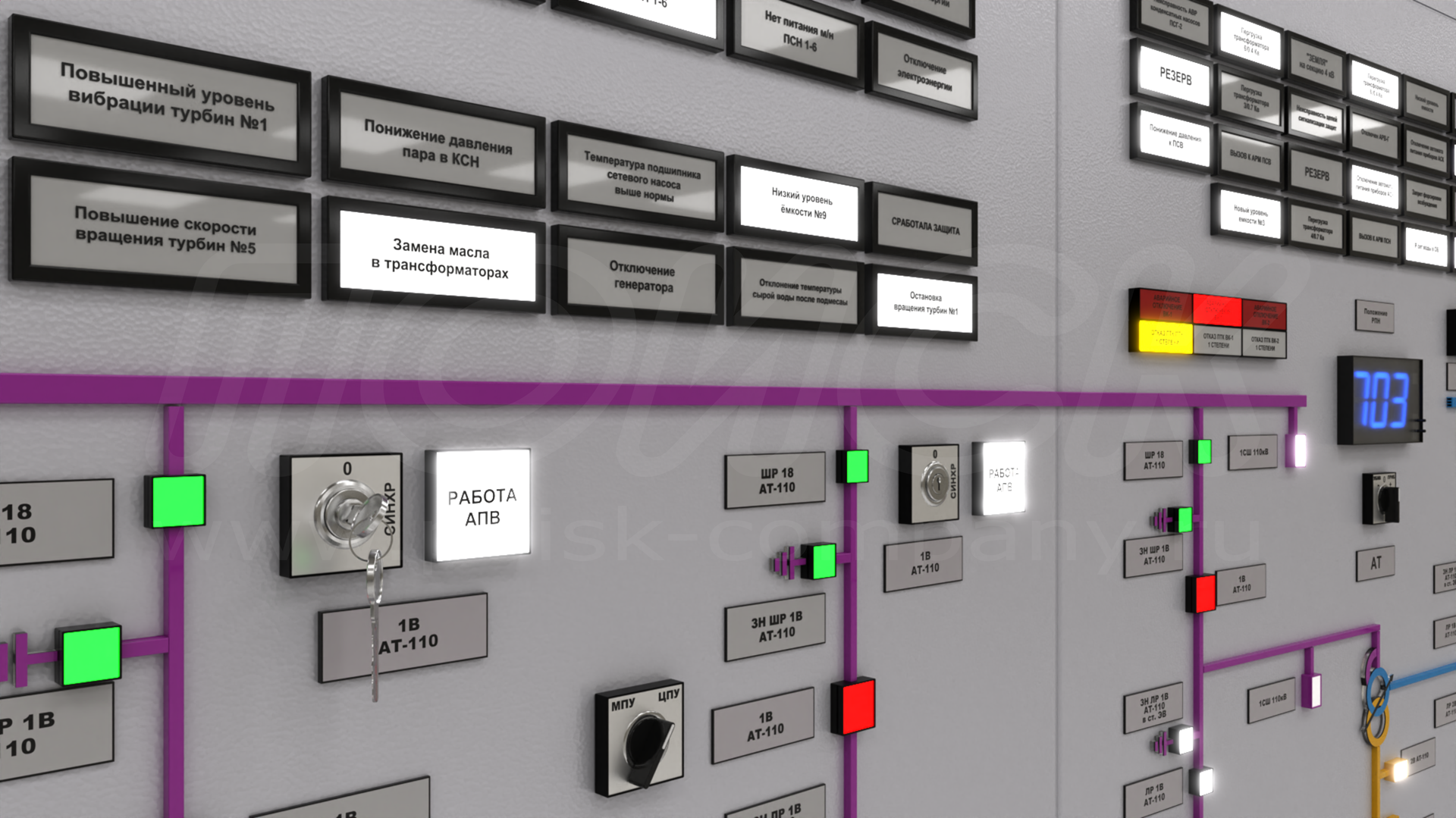 Применение сигнальных табло
