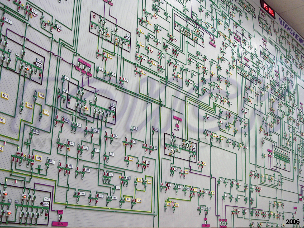 Диспетчерский щит для МУП Воронежская Горэлектросеть