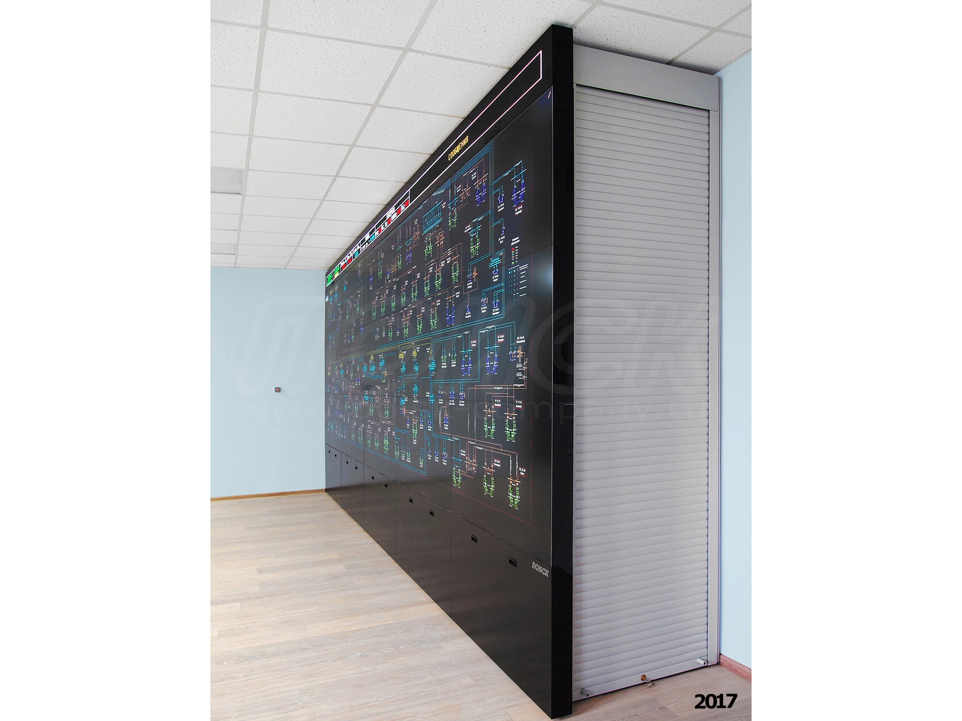 диспетчерский видеощит для ООО Удмуртэнергонефть (09)