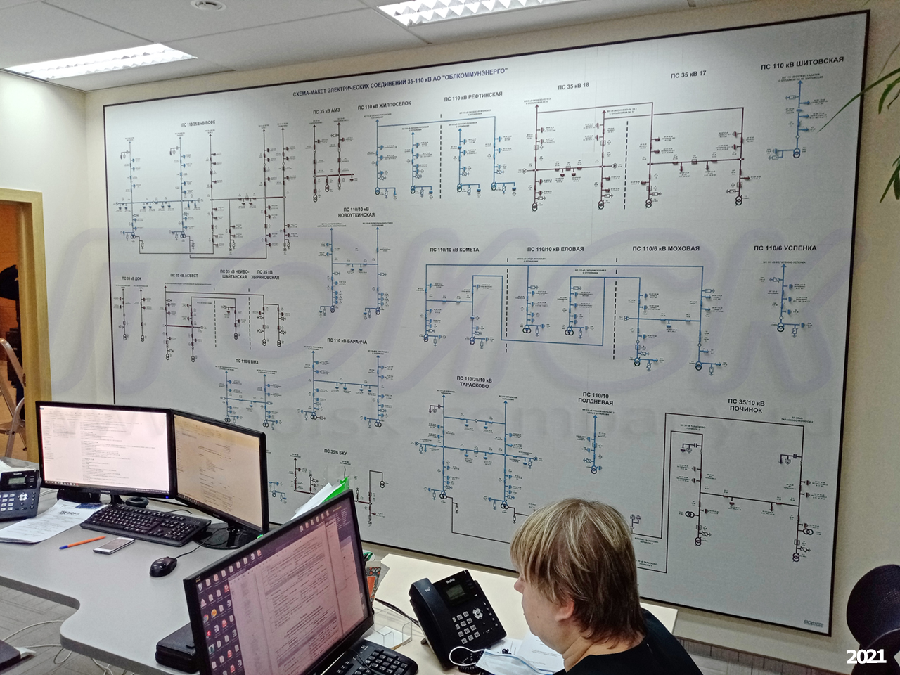 Диспетчерские щиты для АО Облкоммунэнерго