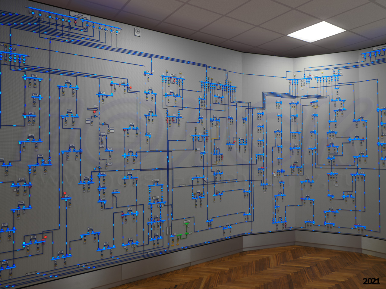 Диспетчерский щит для ПромЭнергоСбыт