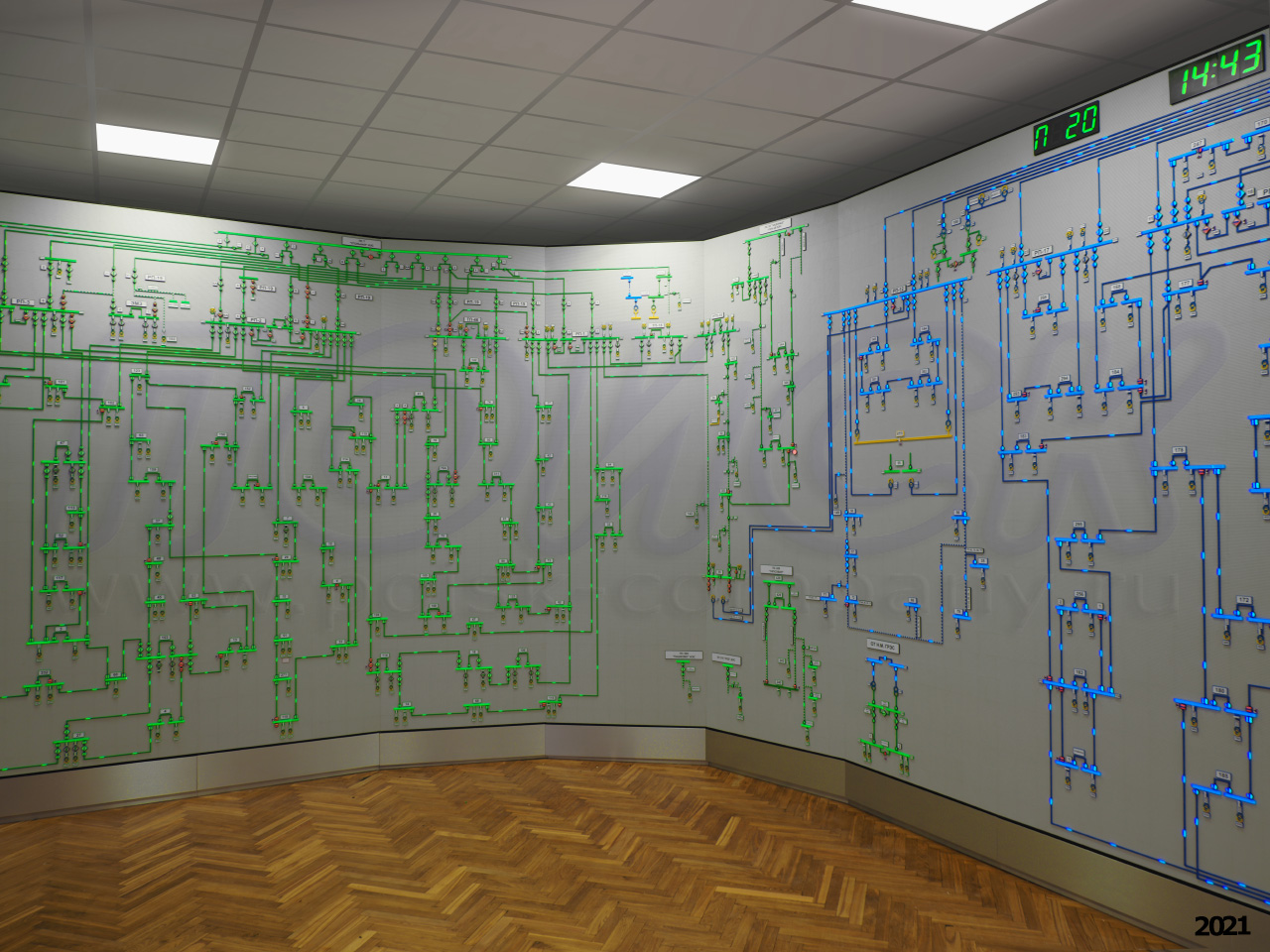 Диспетчерский щит для ПромЭнергоСбыт