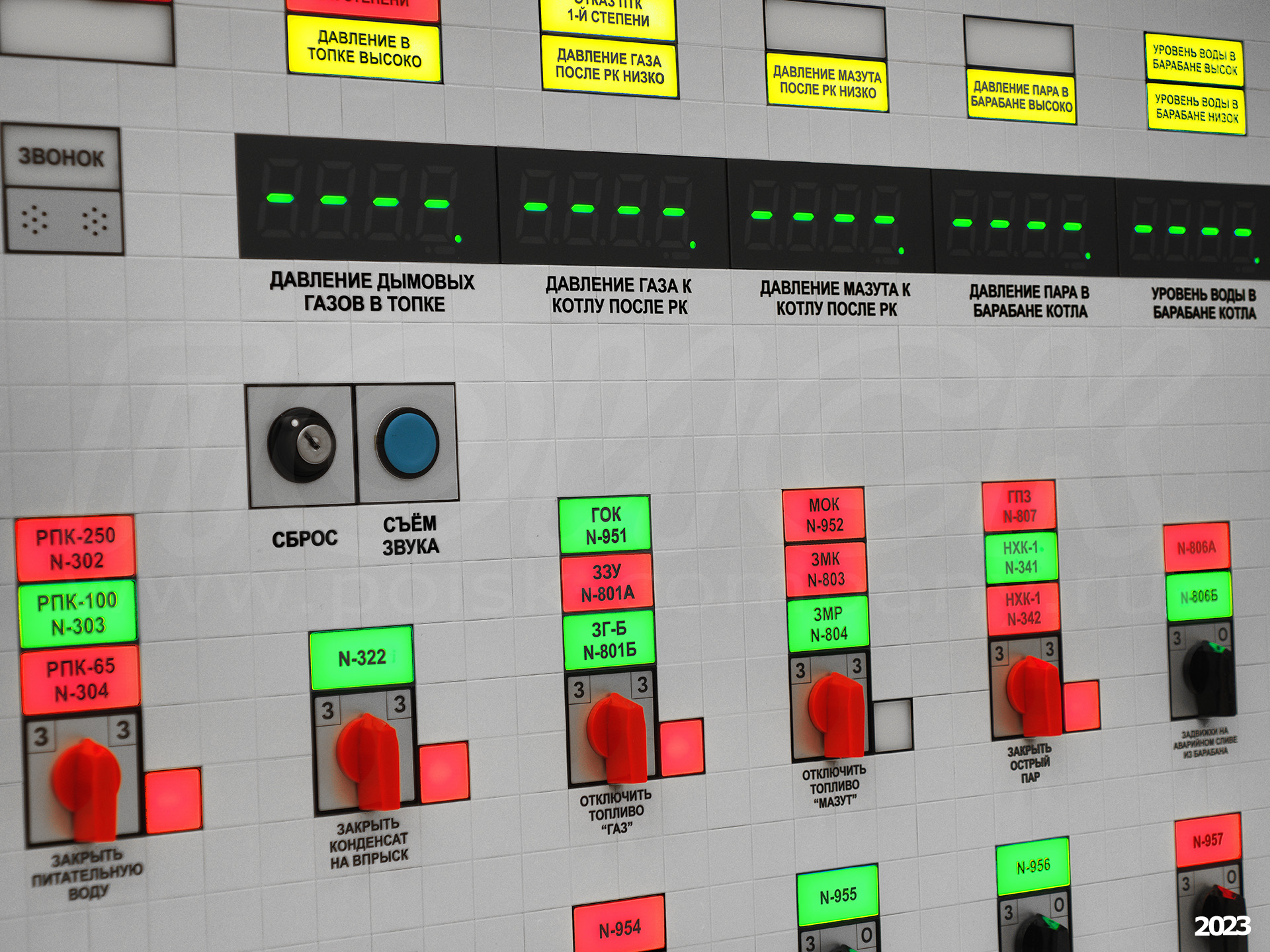 Матричные панели управления для Тобольской ТЭЦ (02)