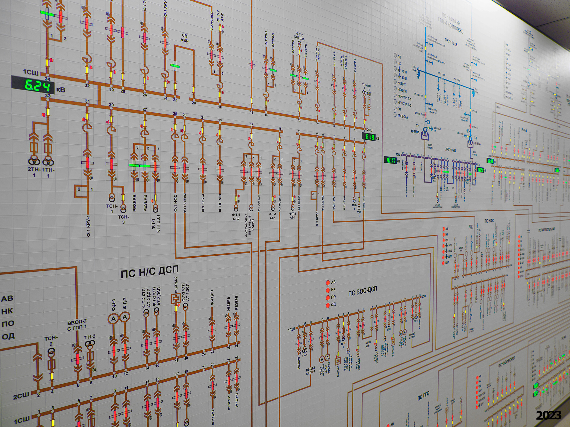 Диспетчерский щит для АО Северский трубный завод (02)