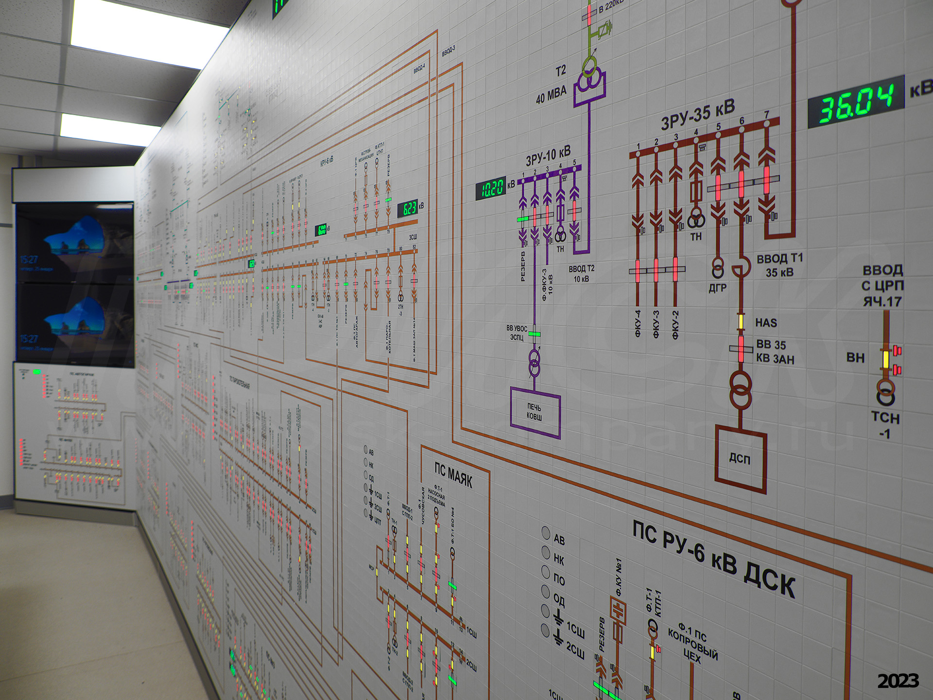 Диспетчерский щит для АО Северский трубный завод (05)