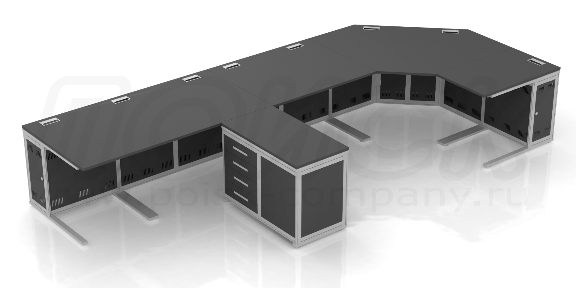 Диспетчерский стол серии ПОИСК-ААЛF