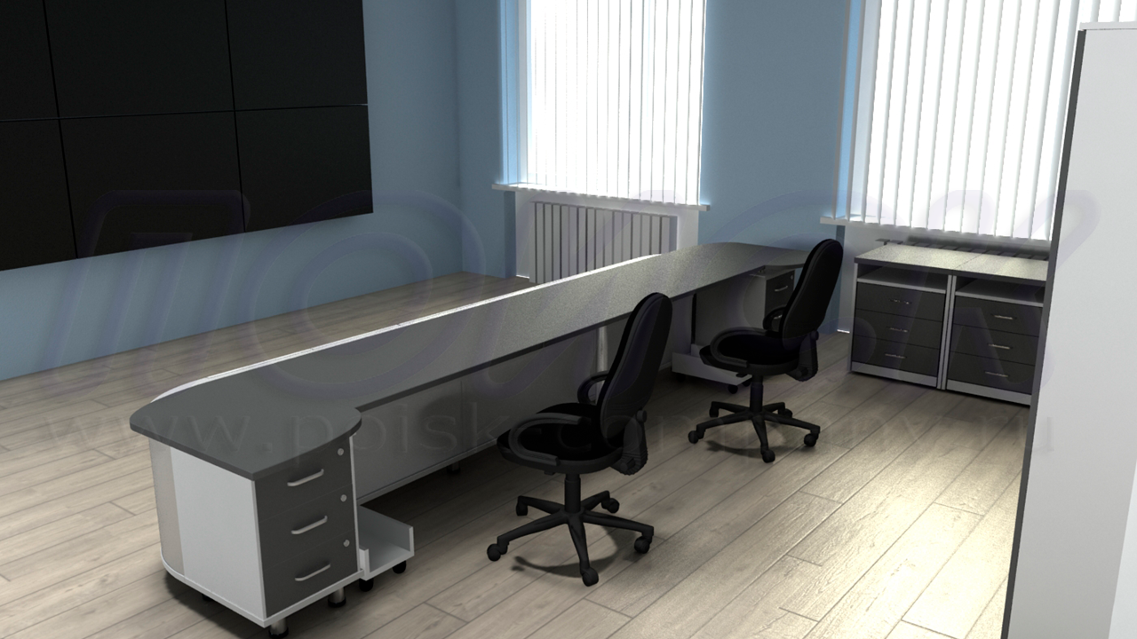 Двухместный диспетчерский стол ПОИСК-ББ2