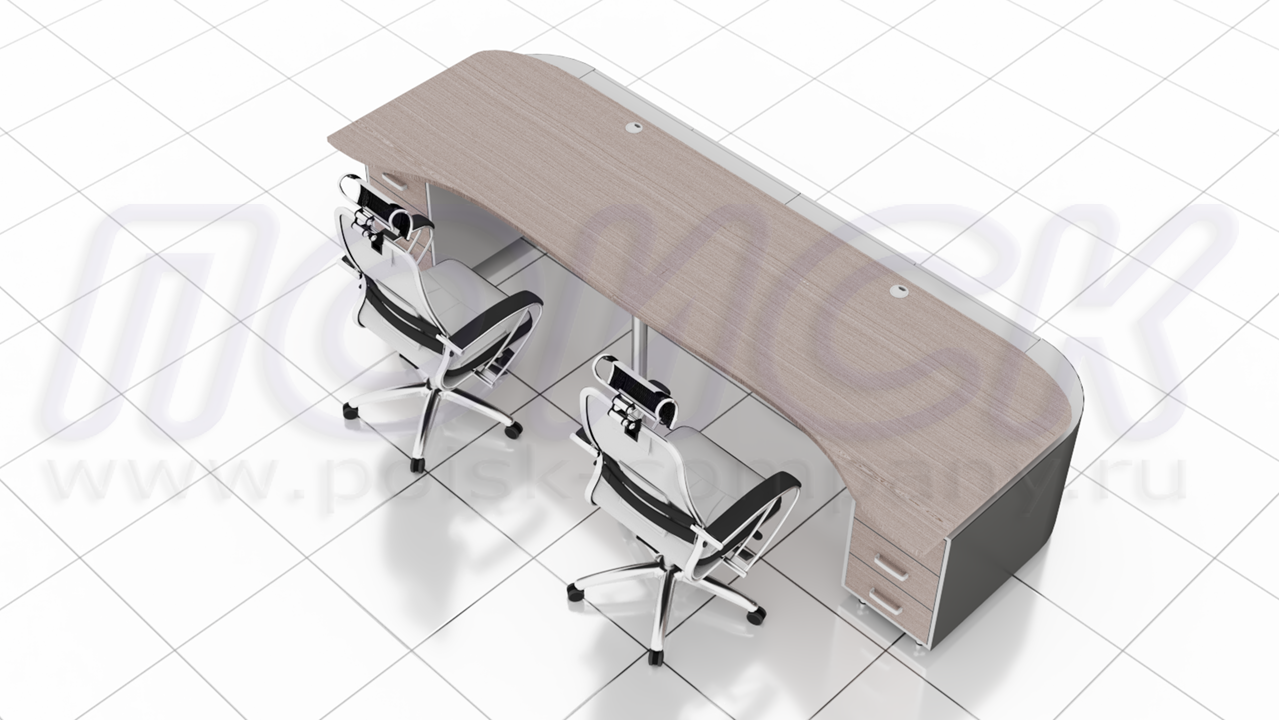 Двухместный диспетчерский стол ПОИСК-ББ2