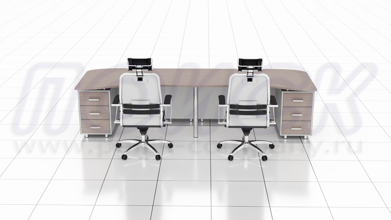 Двухместный диспетчерский стол ПОИСК-ББ2