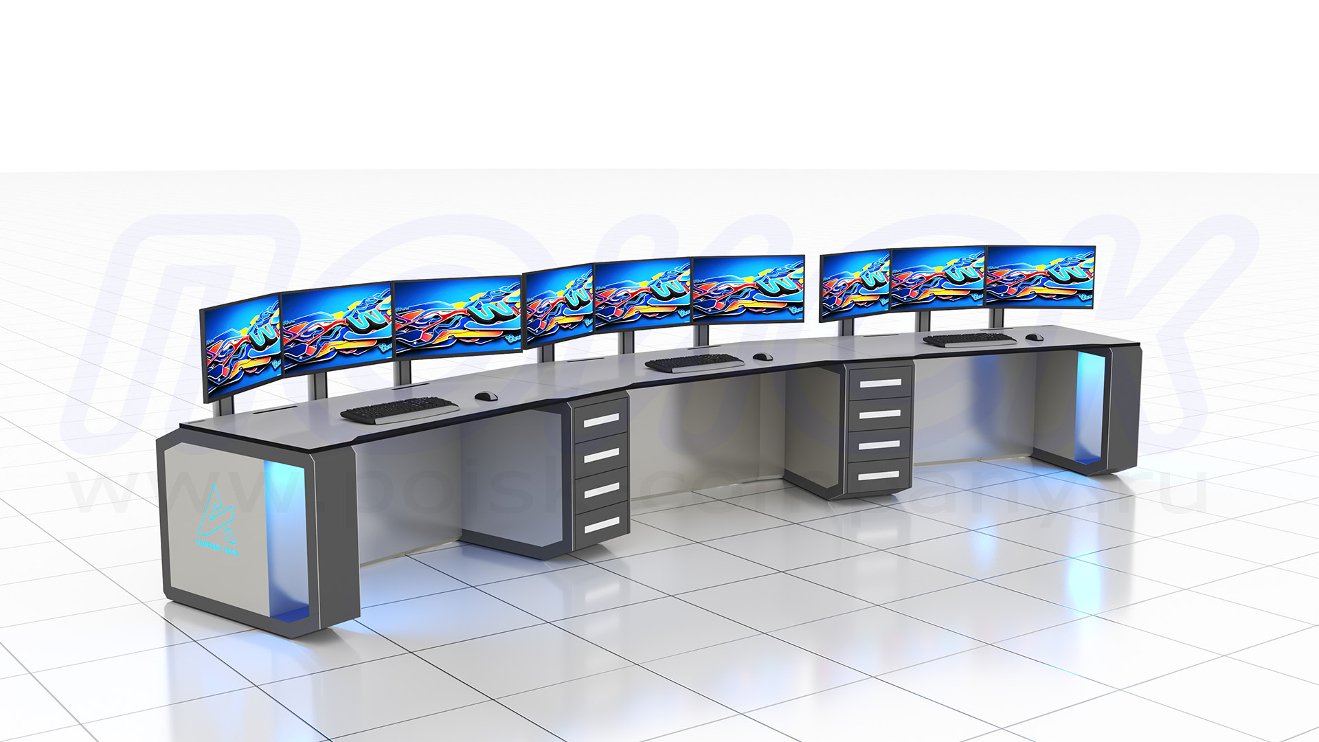 Диспетчерский стол-пульт серии ПОИСК-D (101)