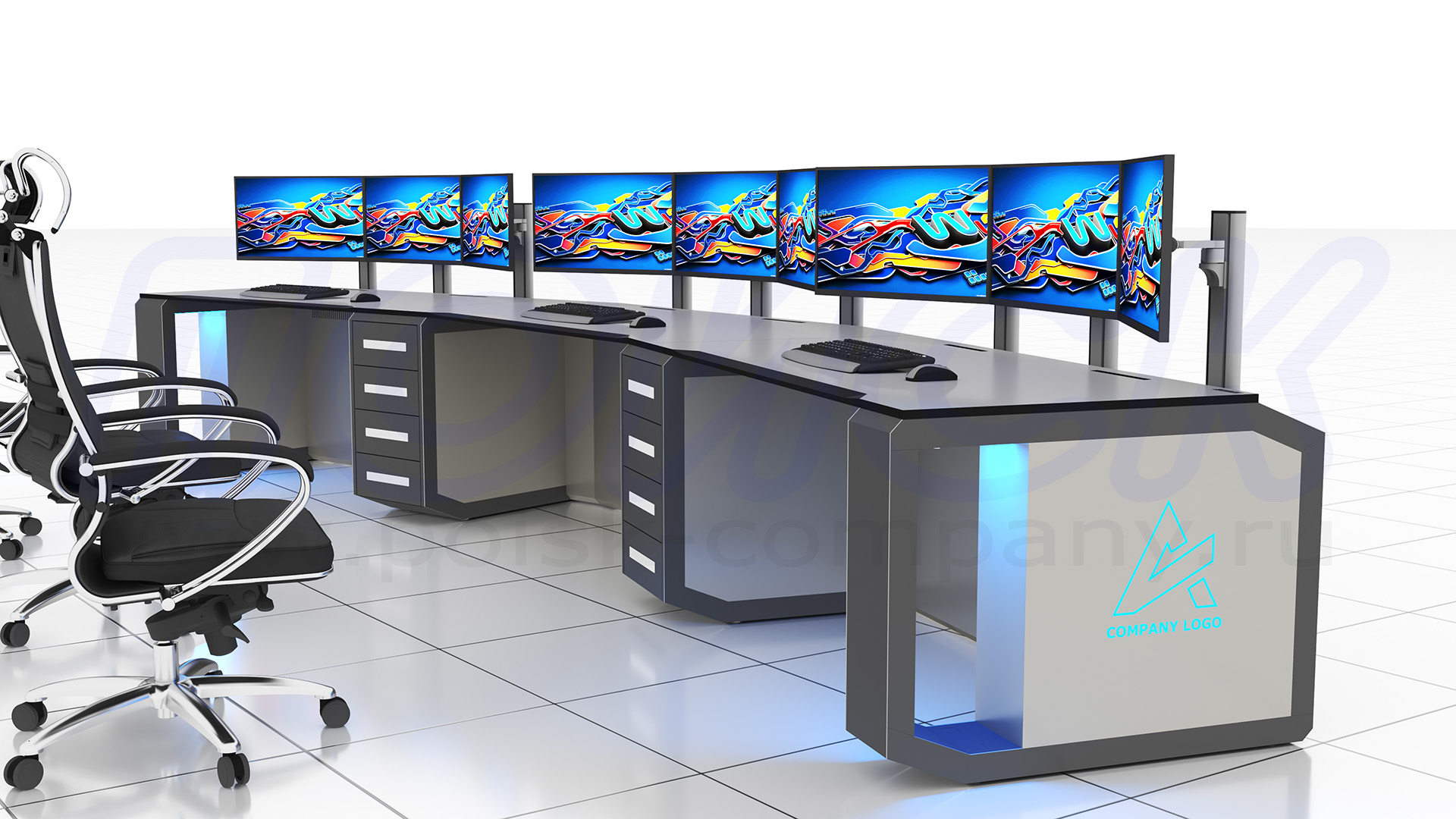 Диспетчерский стол-пульт серии ПОИСК-D (111)