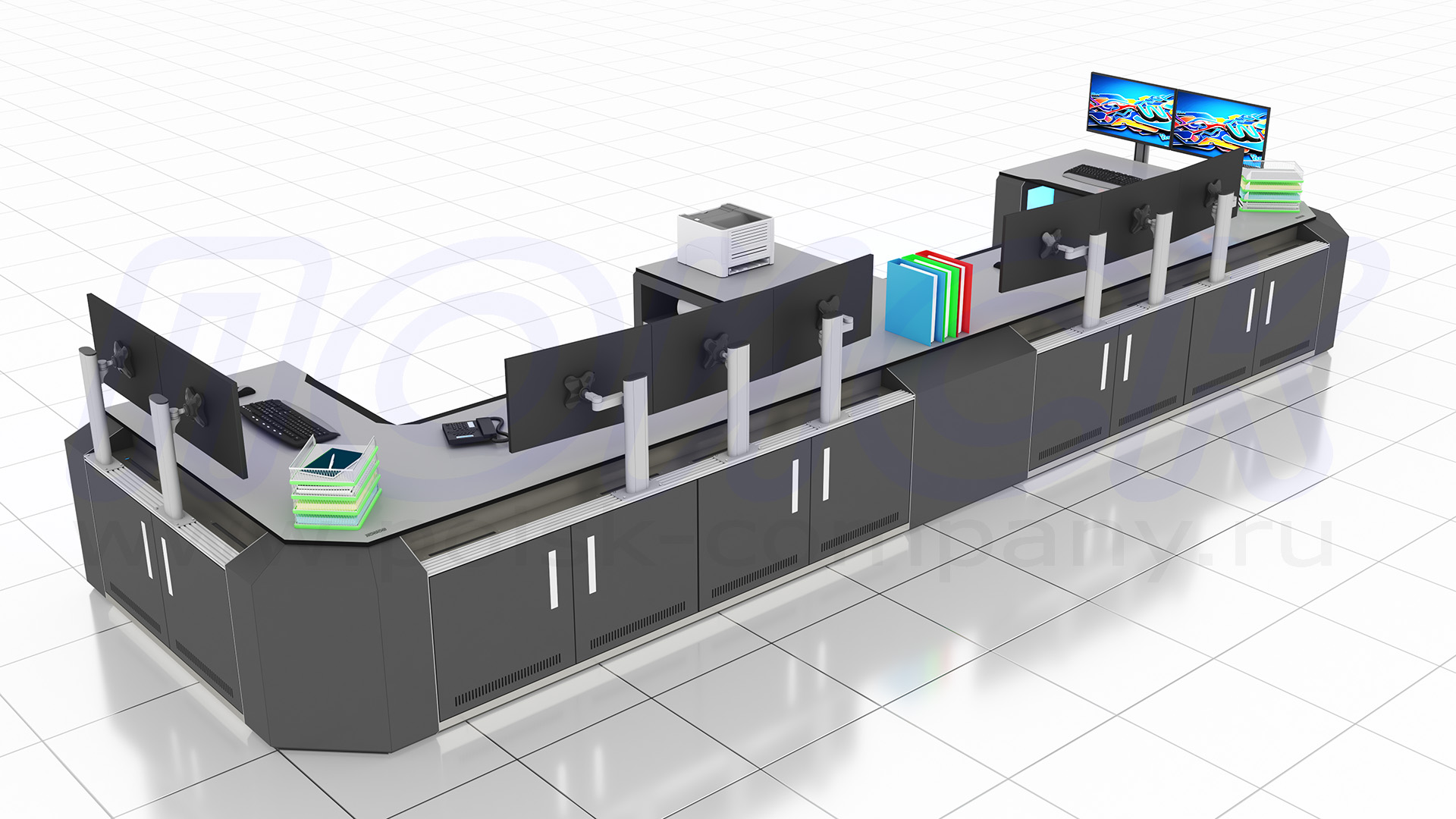 Диспетчерский стол-пульт серии ПОИСК-D (115)