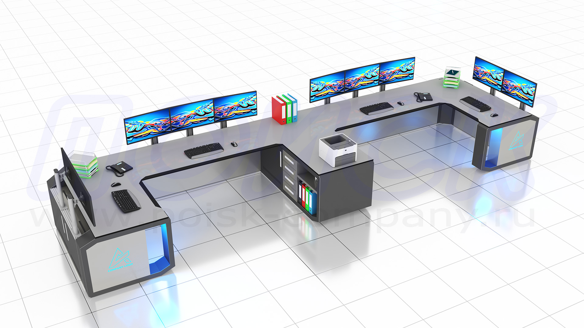 Диспетчерский стол-пульт серии ПОИСК-D (118)