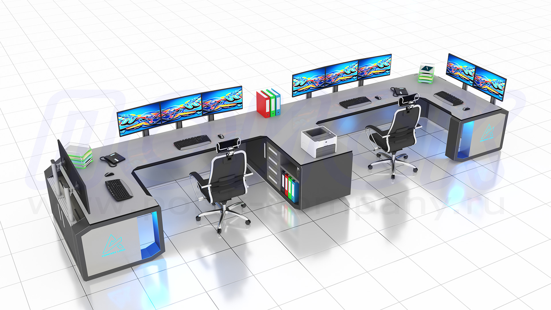 Диспетчерский стол-пульт серии ПОИСК-D (119)