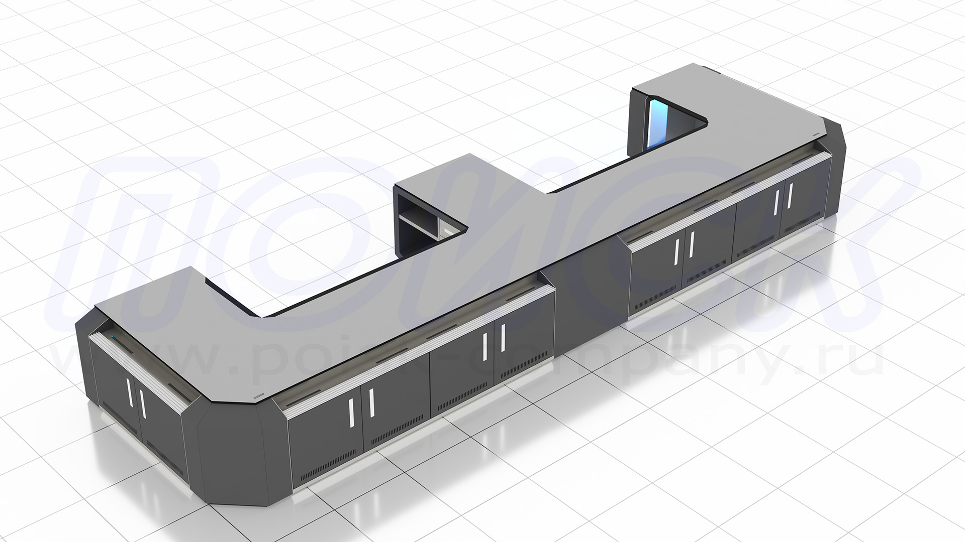 Диспетчерский стол-пульт серии ПОИСК-D (120)