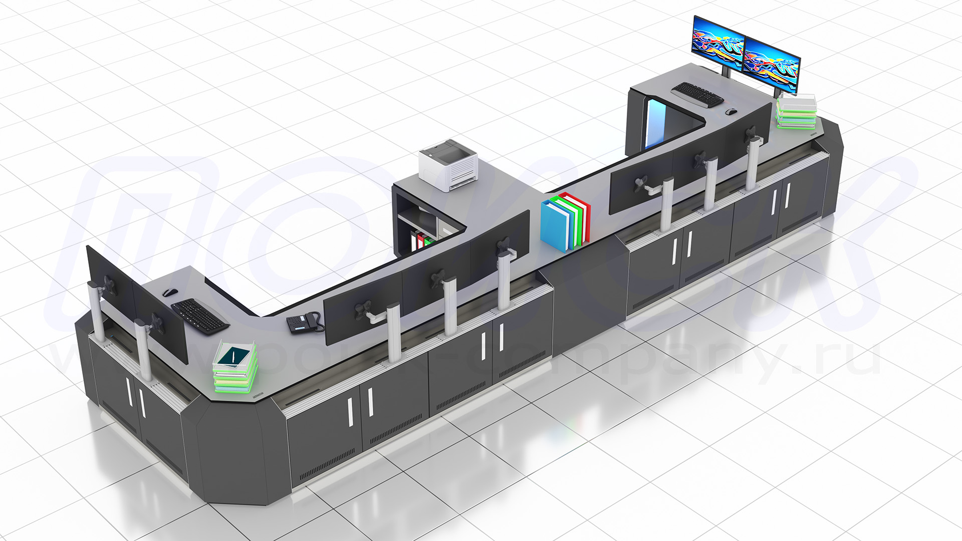 Диспетчерский стол-пульт серии ПОИСК-D (121)