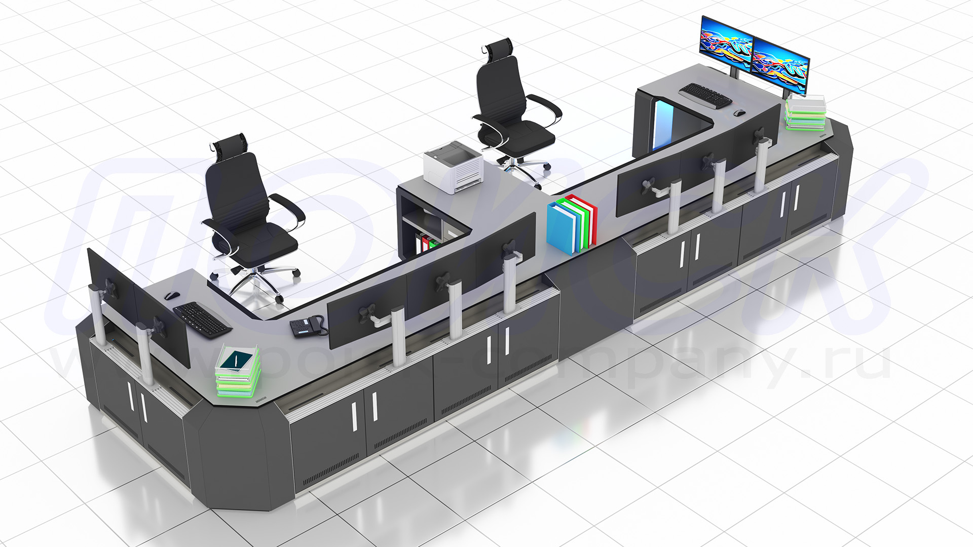 Диспетчерский стол-пульт серии ПОИСК-D (122)