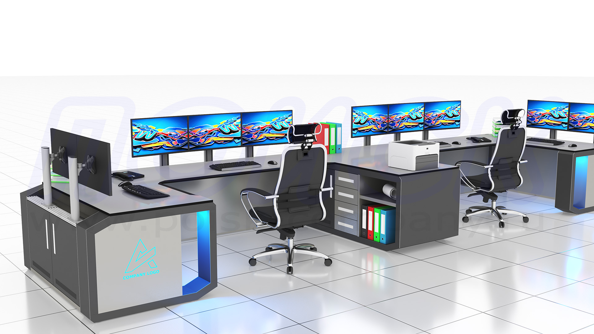 Диспетчерский стол-пульт серии ПОИСК-D (125)