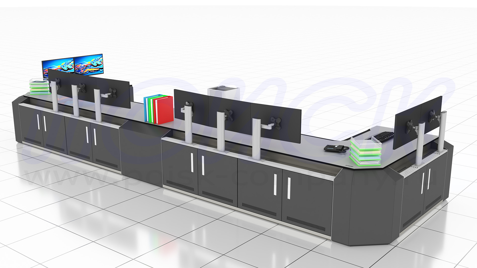 Диспетчерский стол-пульт серии ПОИСК-D (127)