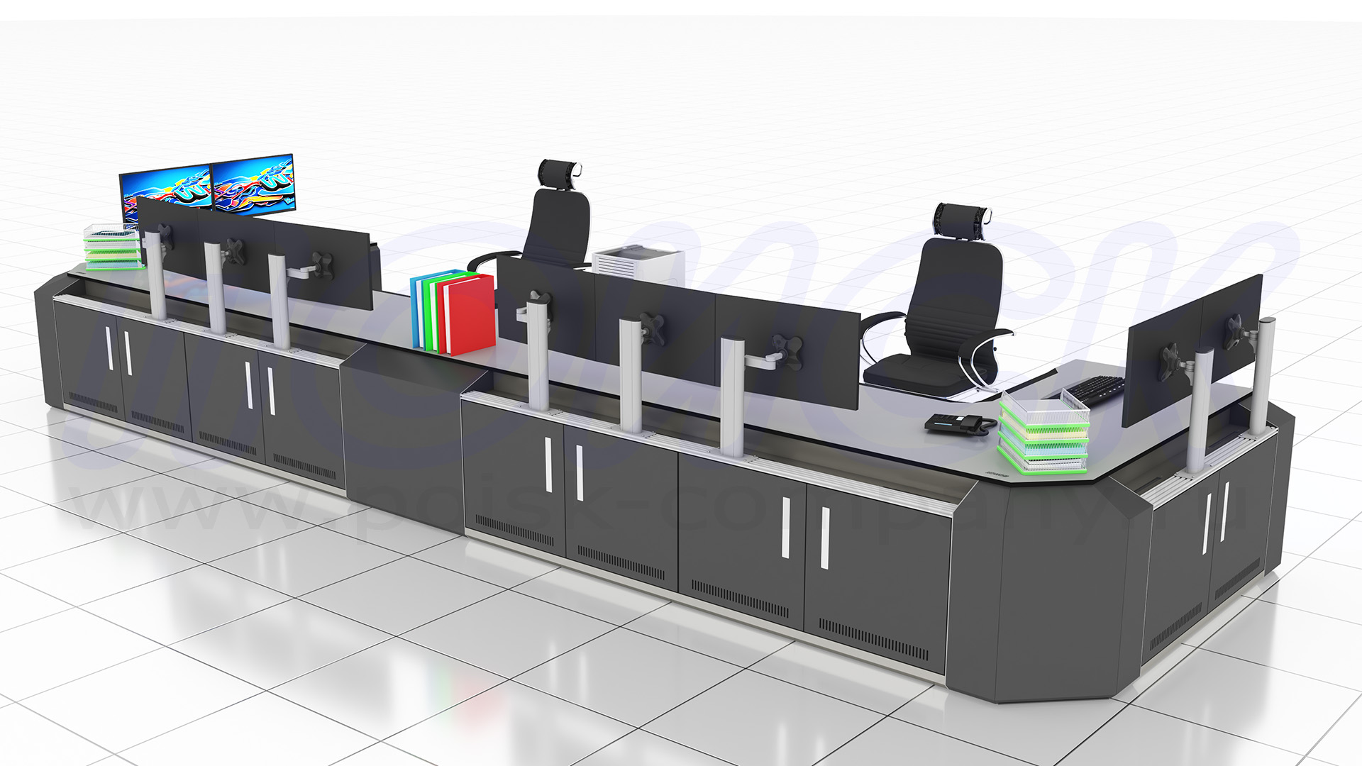 Диспетчерский стол-пульт серии ПОИСК-D (128)