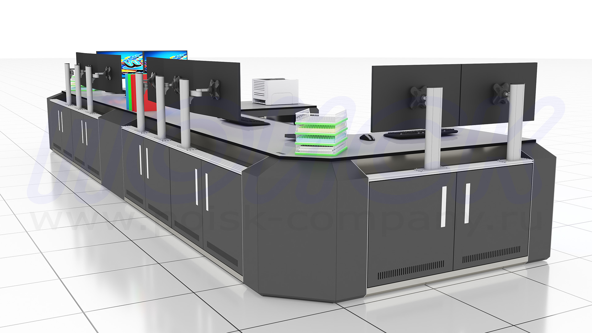 Диспетчерский стол-пульт серии ПОИСК-D (130)