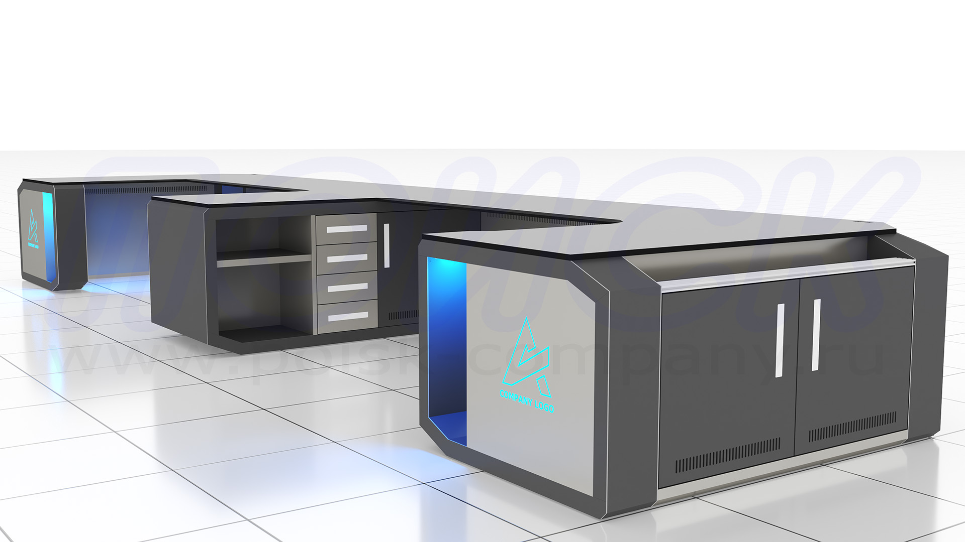 Диспетчерский стол-пульт серии ПОИСК-D (132)