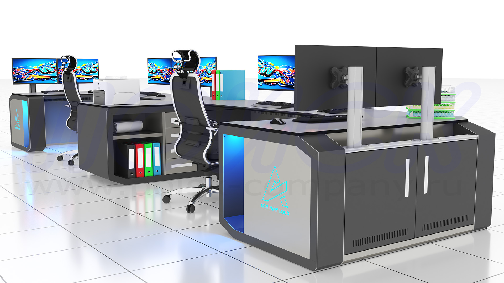 Диспетчерский стол-пульт серии ПОИСК-D (134)