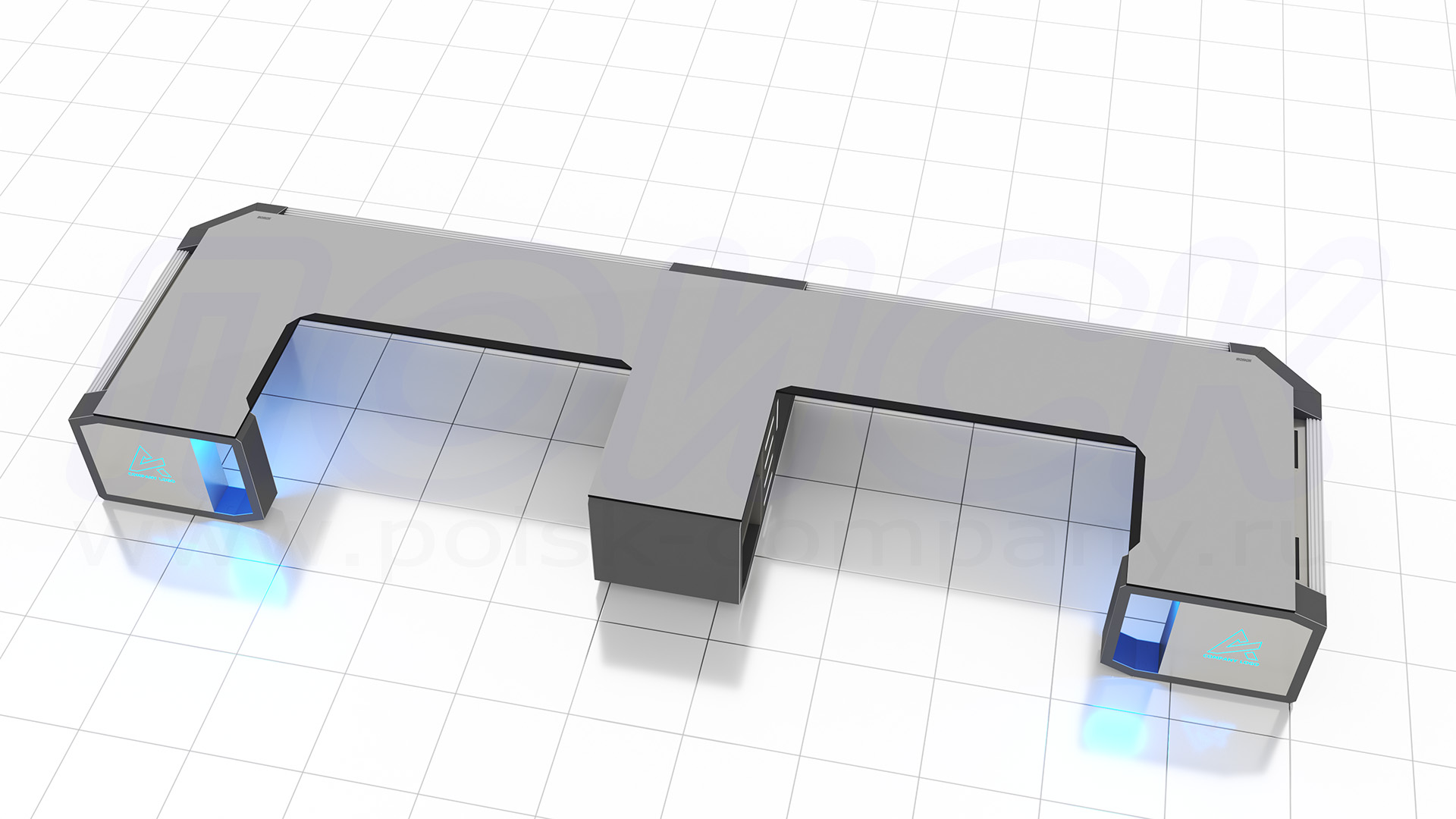 Диспетчерский стол-пульт серии ПОИСК-D (135)