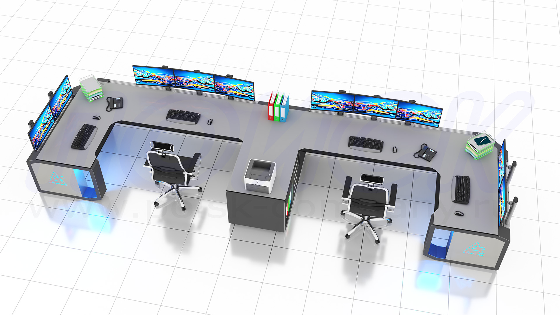 Диспетчерский стол-пульт серии ПОИСК-D (137)
