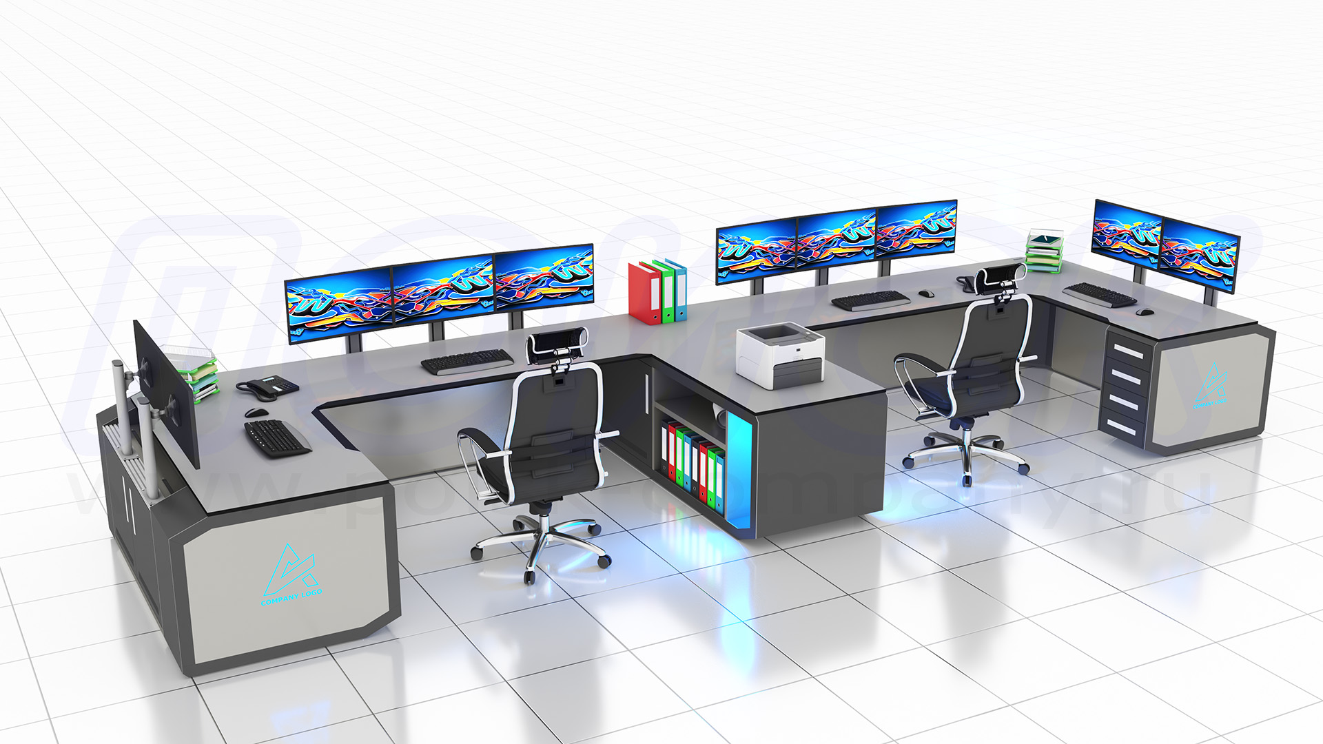 Диспетчерский стол-пульт серии ПОИСК-D (140)