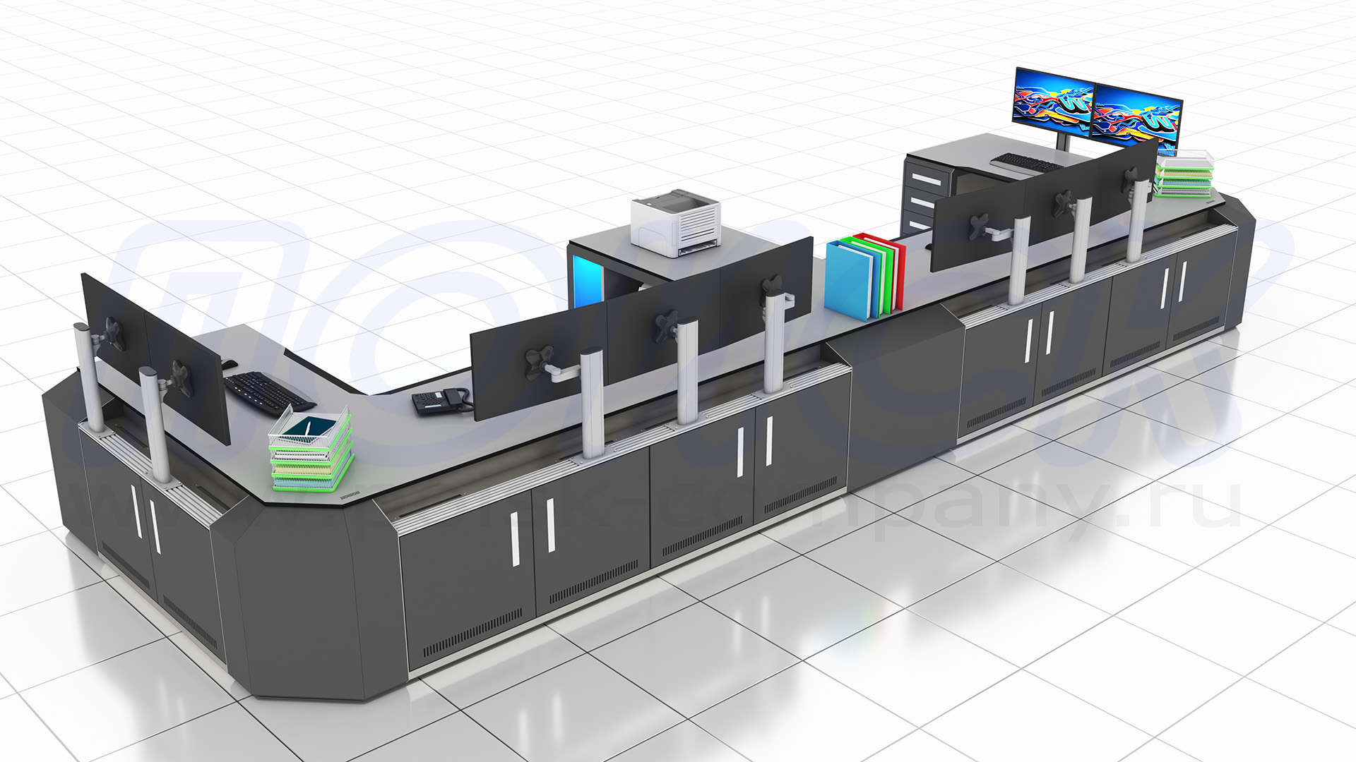 Диспетчерский стол-пульт серии ПОИСК-D (142)