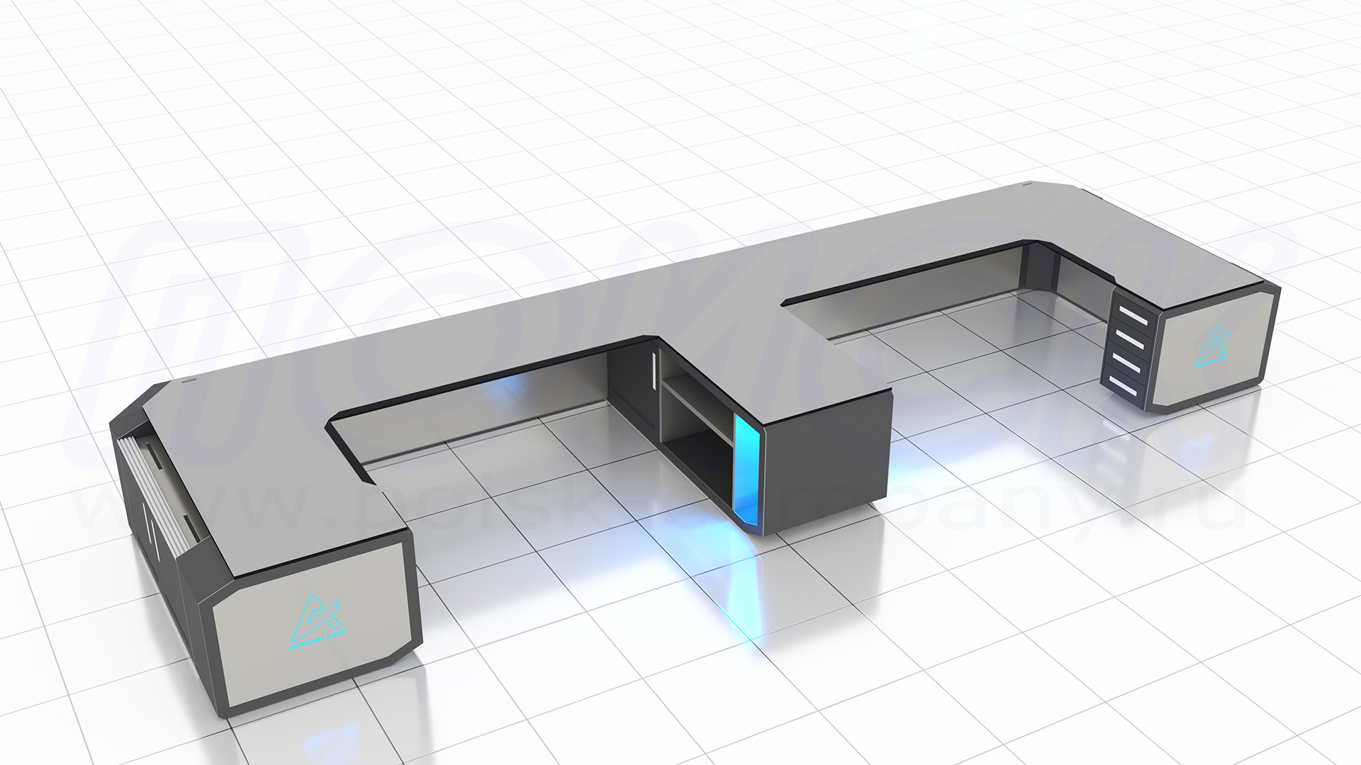 Диспетчерский стол-пульт серии ПОИСК-D (144)