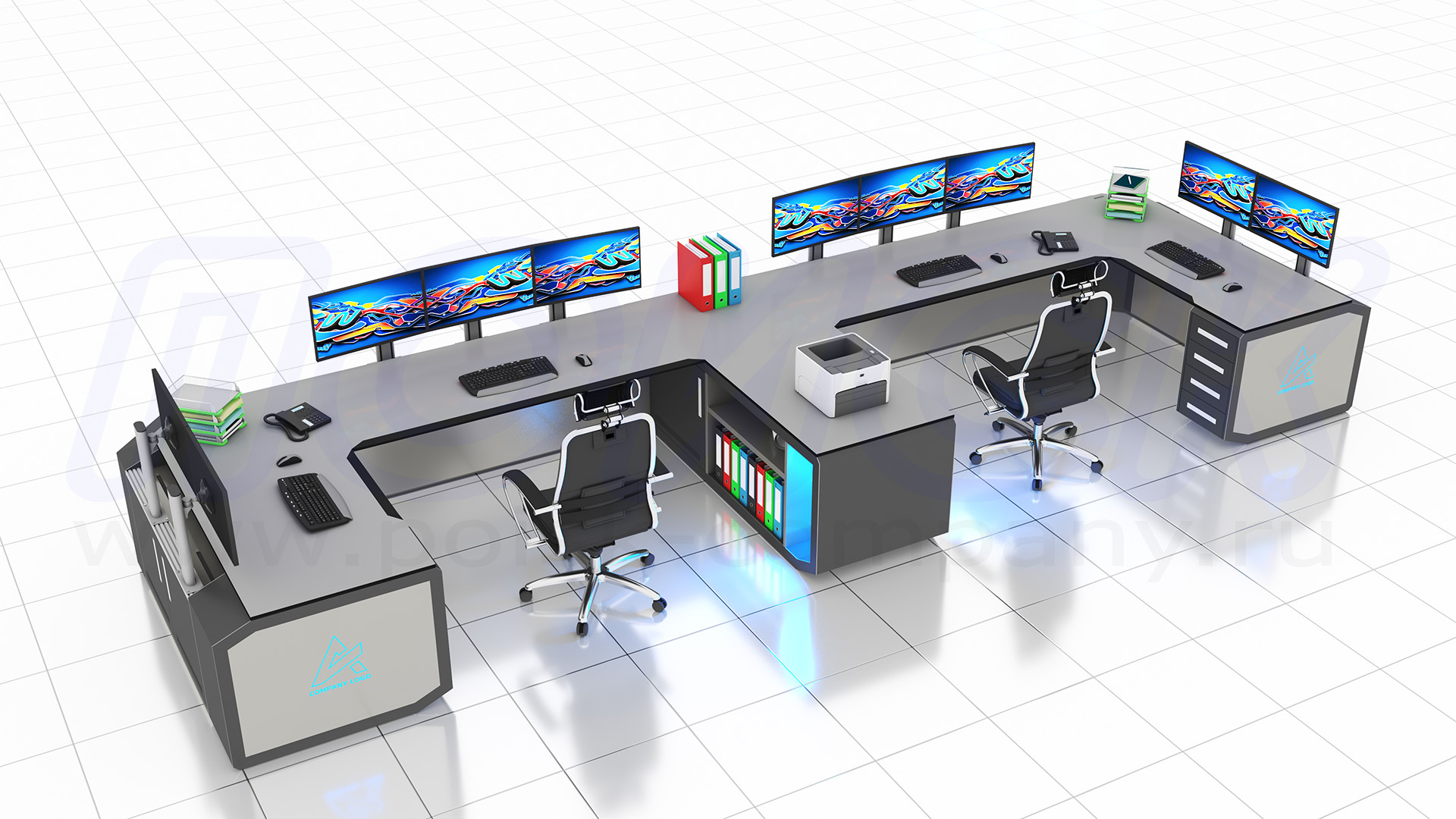 Диспетчерский стол-пульт серии ПОИСК-D (146)