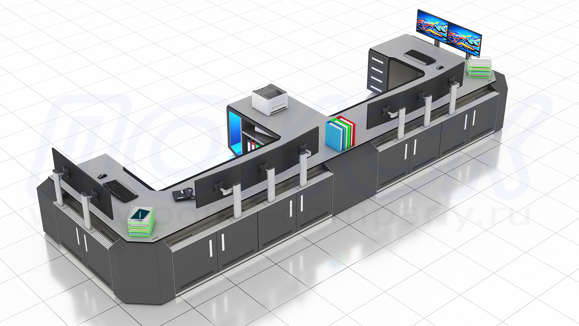 Диспетчерский стол-пульт серии ПОИСК-D (148)