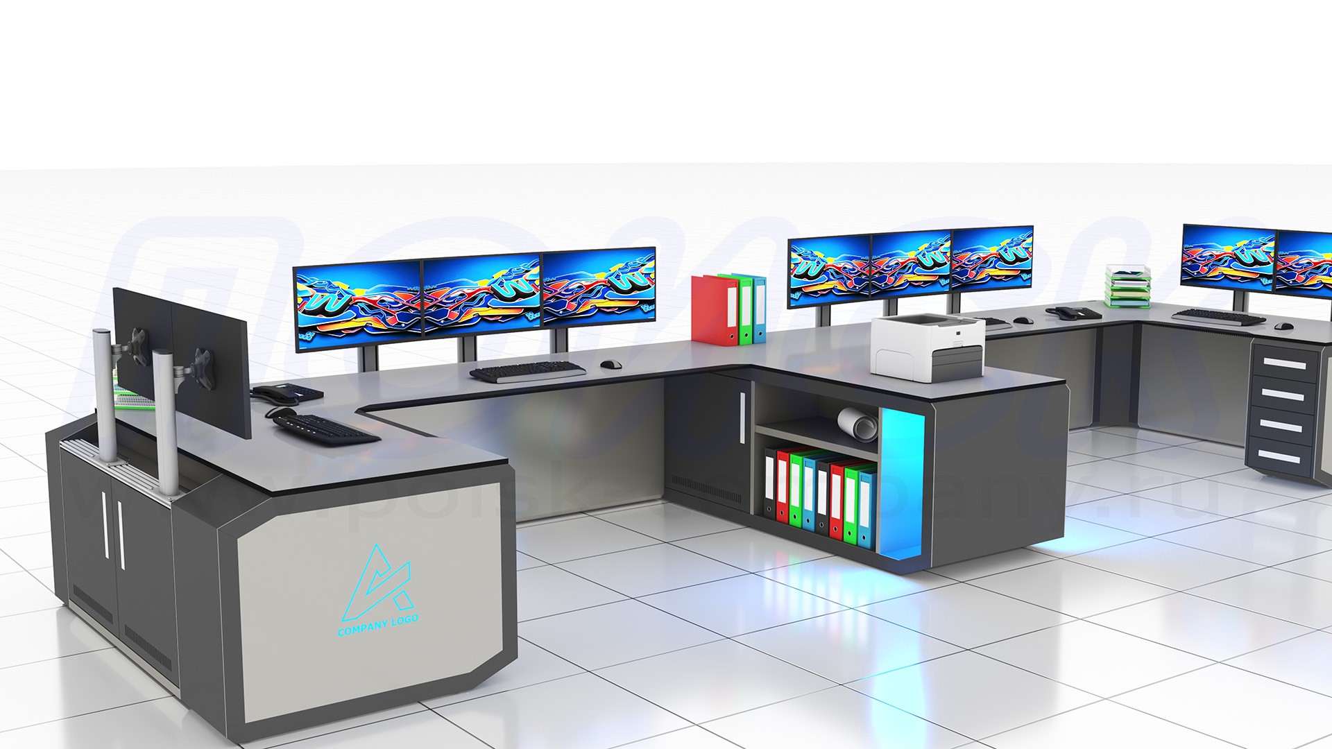 Диспетчерский стол-пульт серии ПОИСК-D (151)