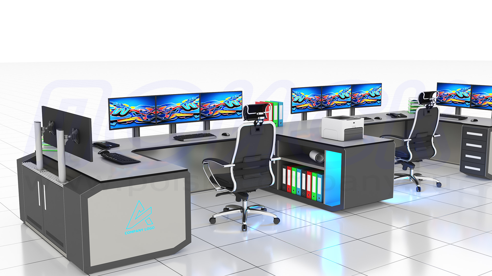 Диспетчерский стол-пульт серии ПОИСК-D (152)