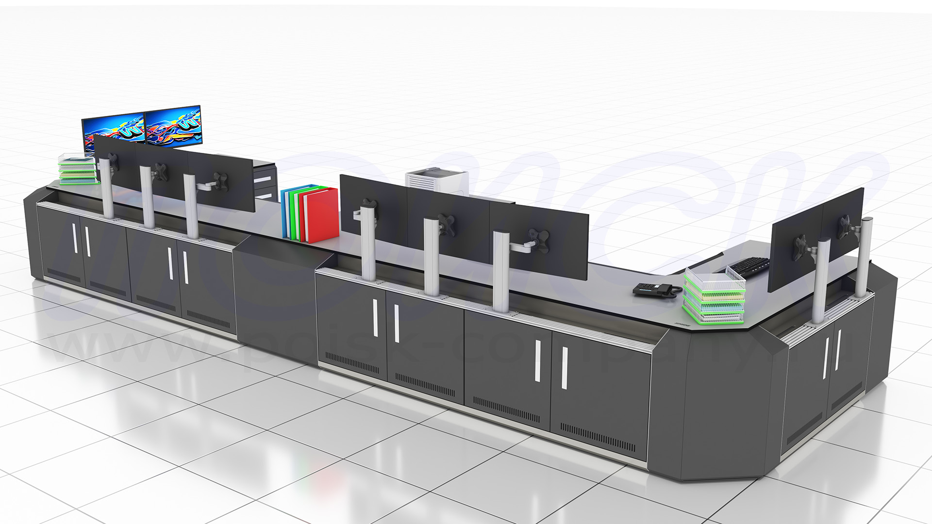 Диспетчерский стол-пульт серии ПОИСК-D (154)