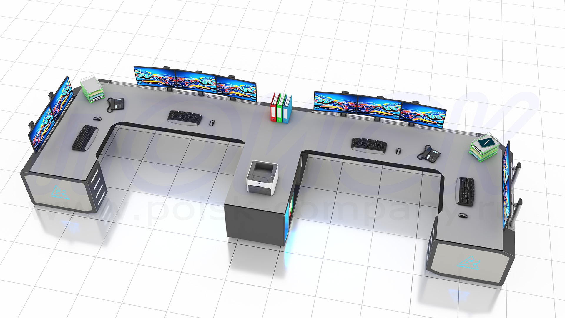 Диспетчерский стол-пульт серии ПОИСК-D (163)