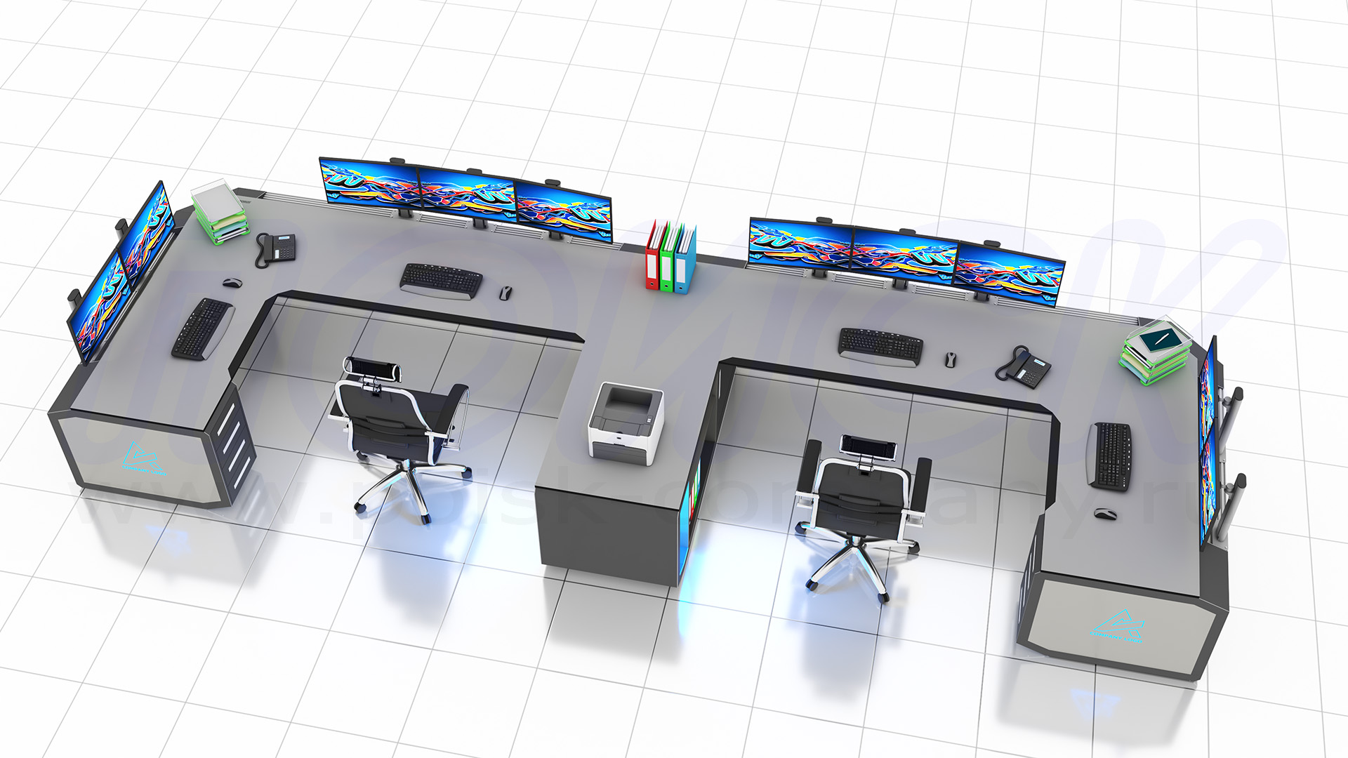 Диспетчерский стол-пульт серии ПОИСК-D (164)