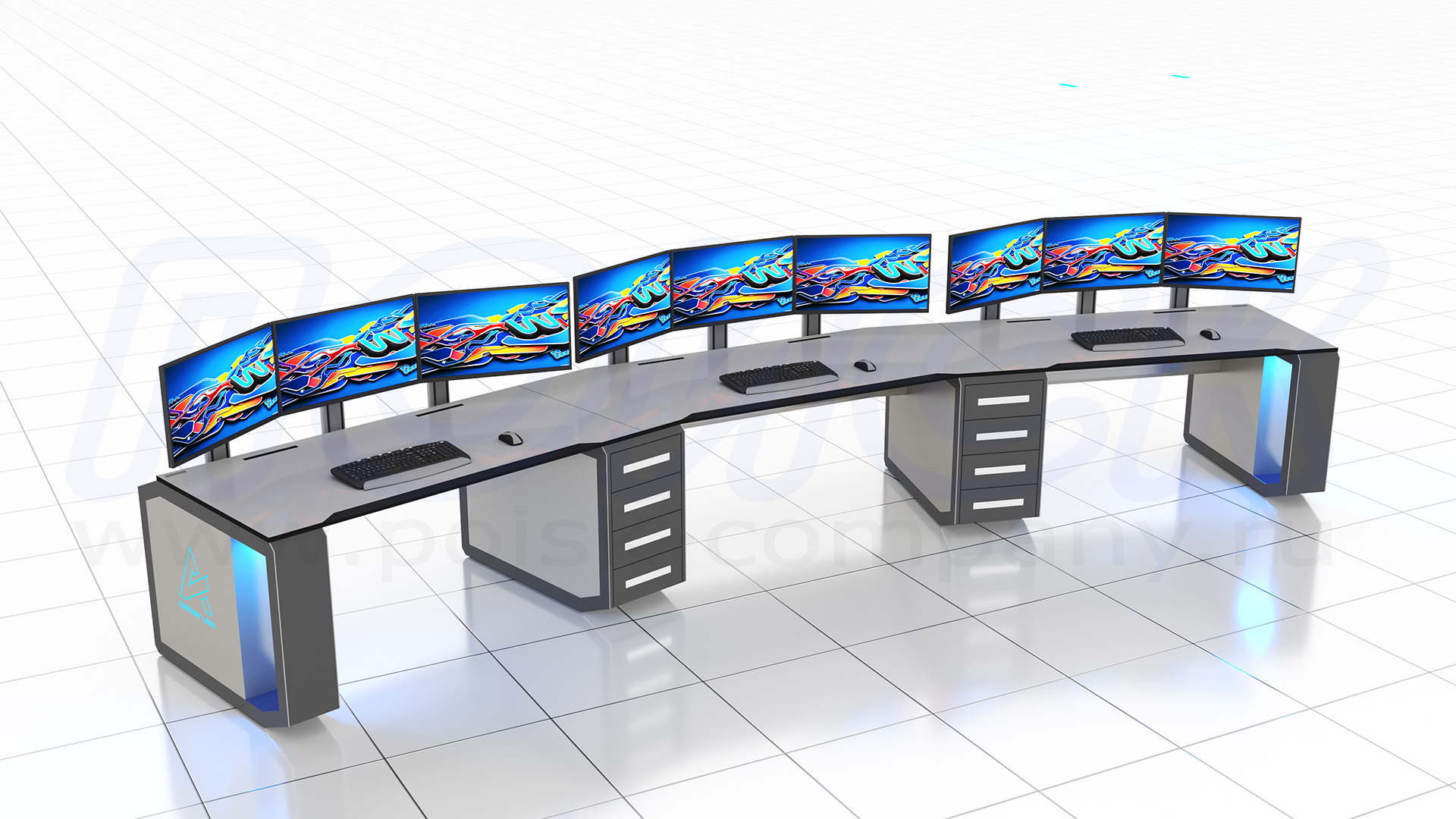 Диспетчерский стол-пульт серии ПОИСК-D (14)