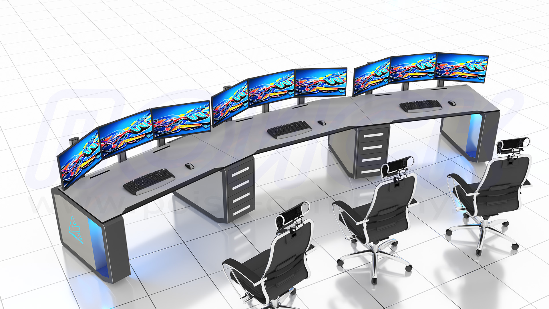 Диспетчерский стол-пульт серии ПОИСК-D (21)