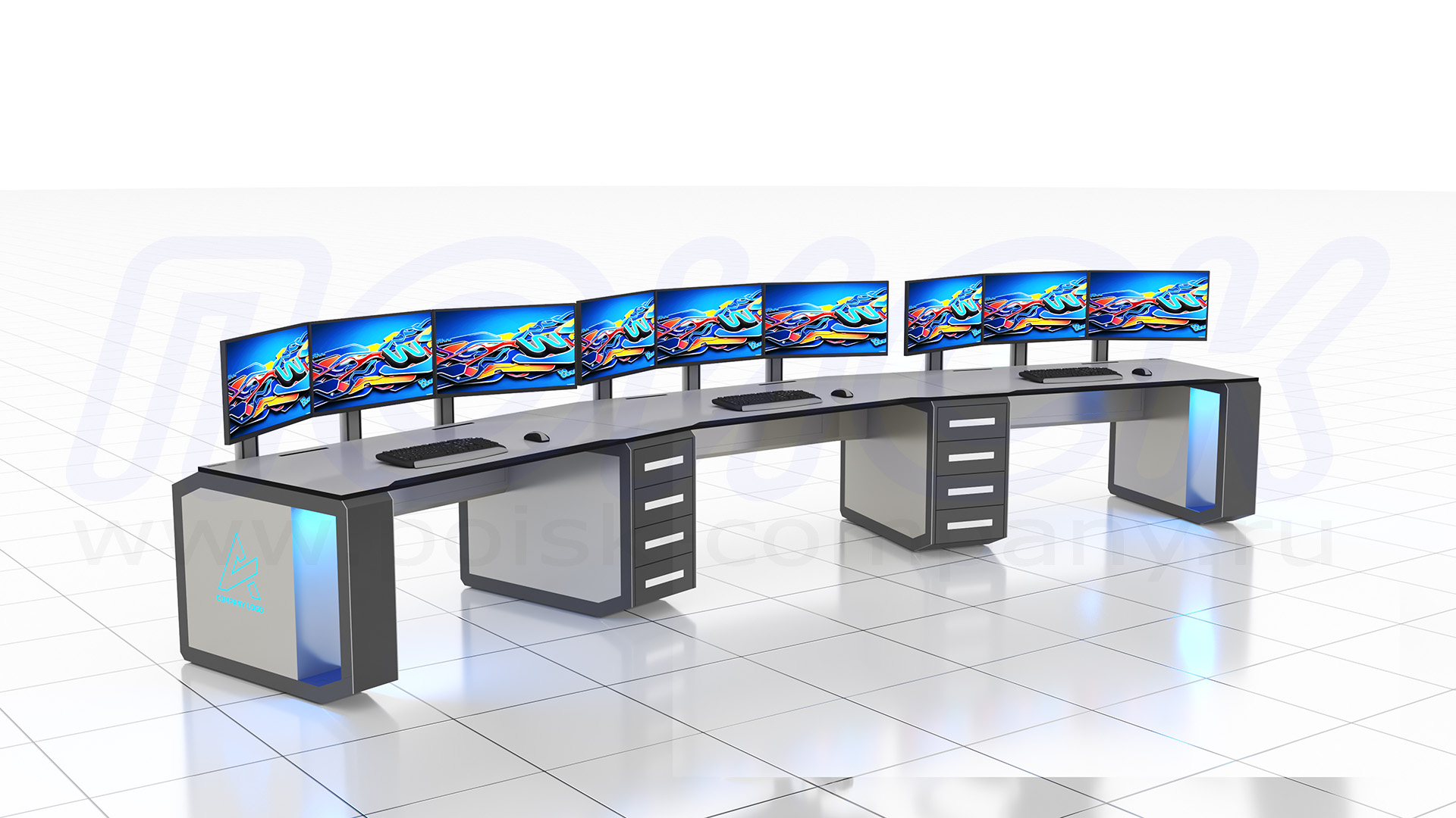 Диспетчерский стол-пульт серии ПОИСК-D (26)