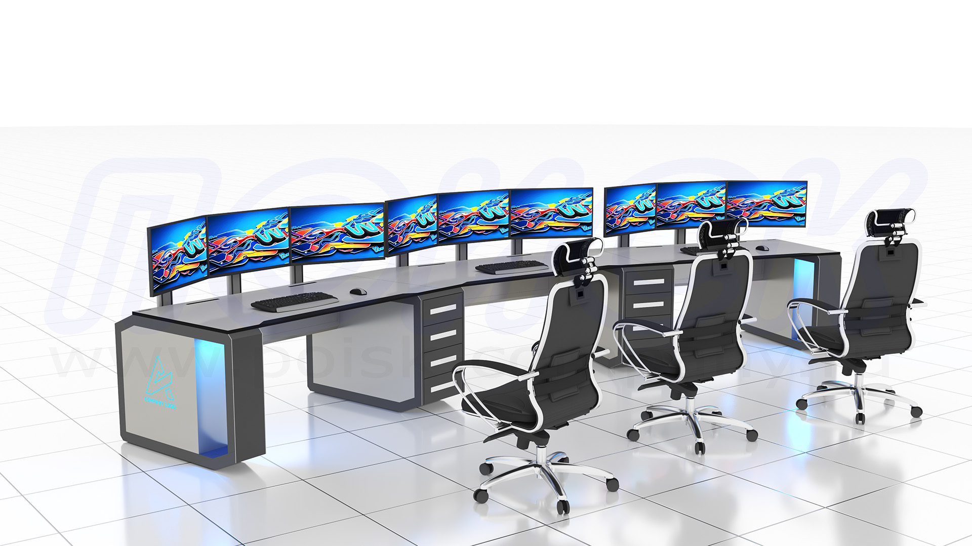 Диспетчерский стол-пульт серии ПОИСК-D (27)