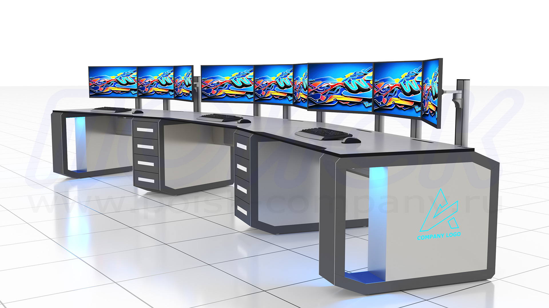 Диспетчерский стол-пульт серии ПОИСК-D (35)