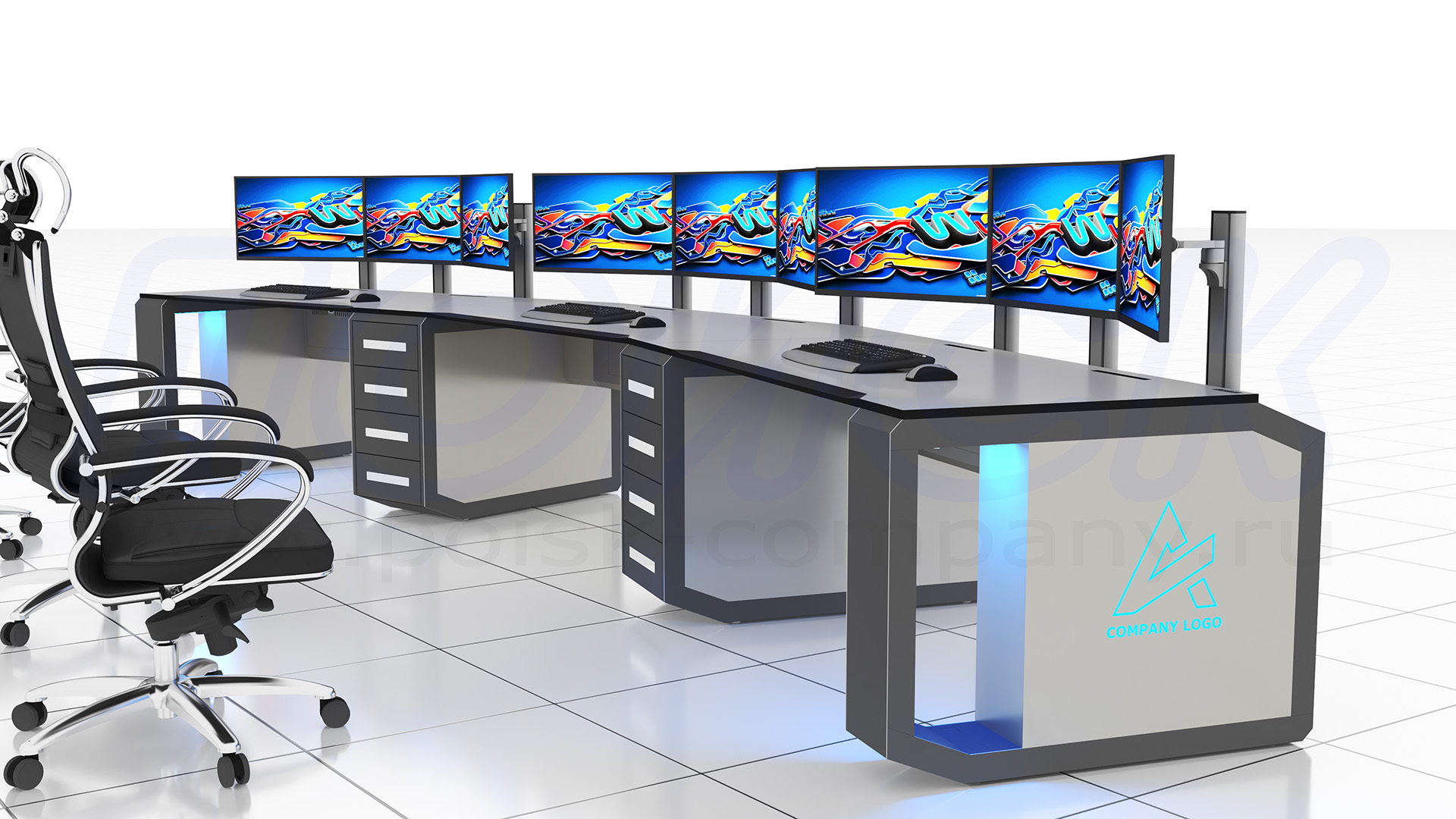 Диспетчерский стол-пульт серии ПОИСК-D (36)