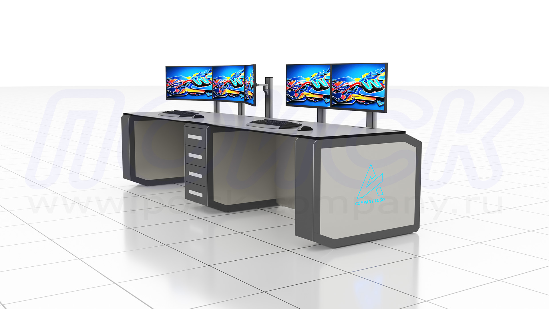 Диспетчерский стол-пульт серии ПОИСК-D (59)