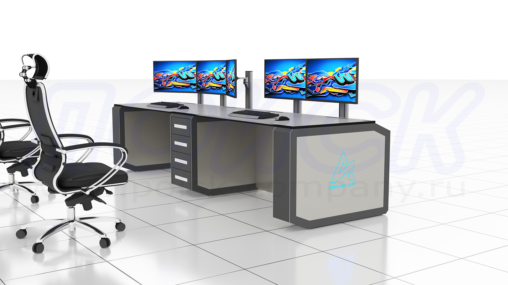 Диспетчерский стол-пульт серии ПОИСК-D (60)