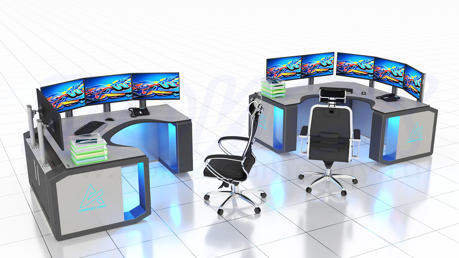 Диспетчерский стол-пульт серии ПОИСК-D (63)