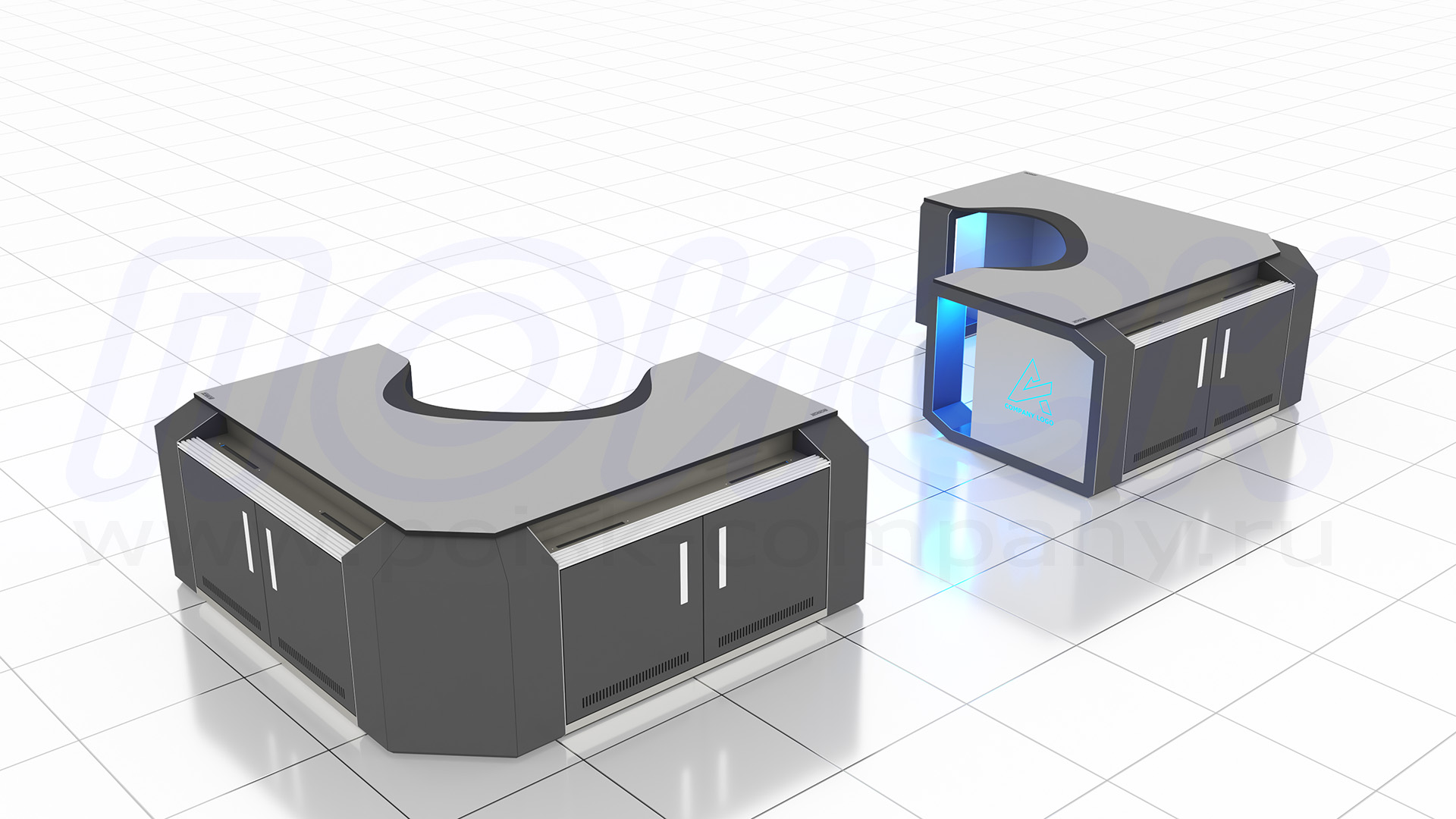 Диспетчерский стол-пульт серии ПОИСК-D (64)